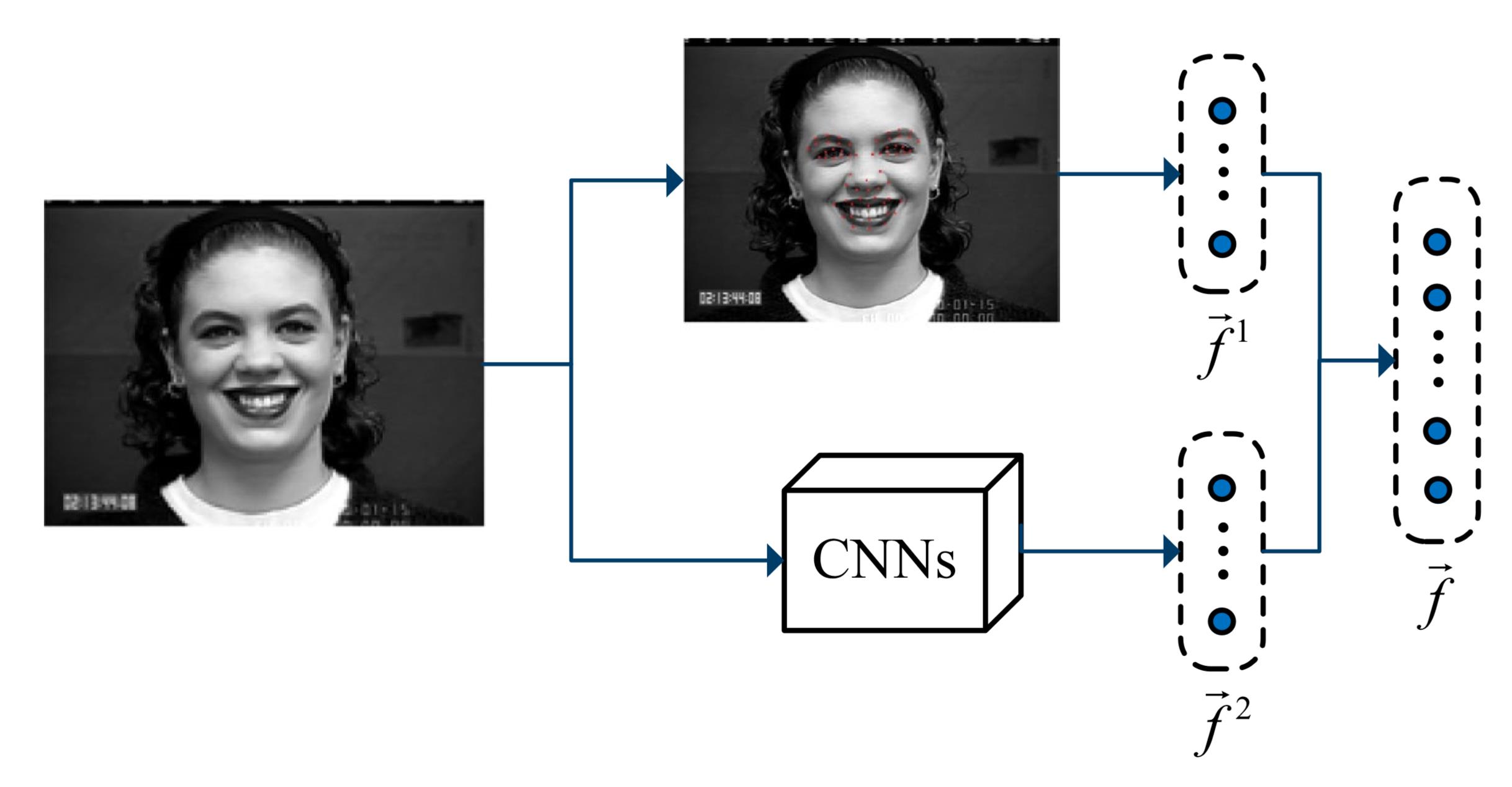 Multi-modal facial expression feature based on depp-neural networks